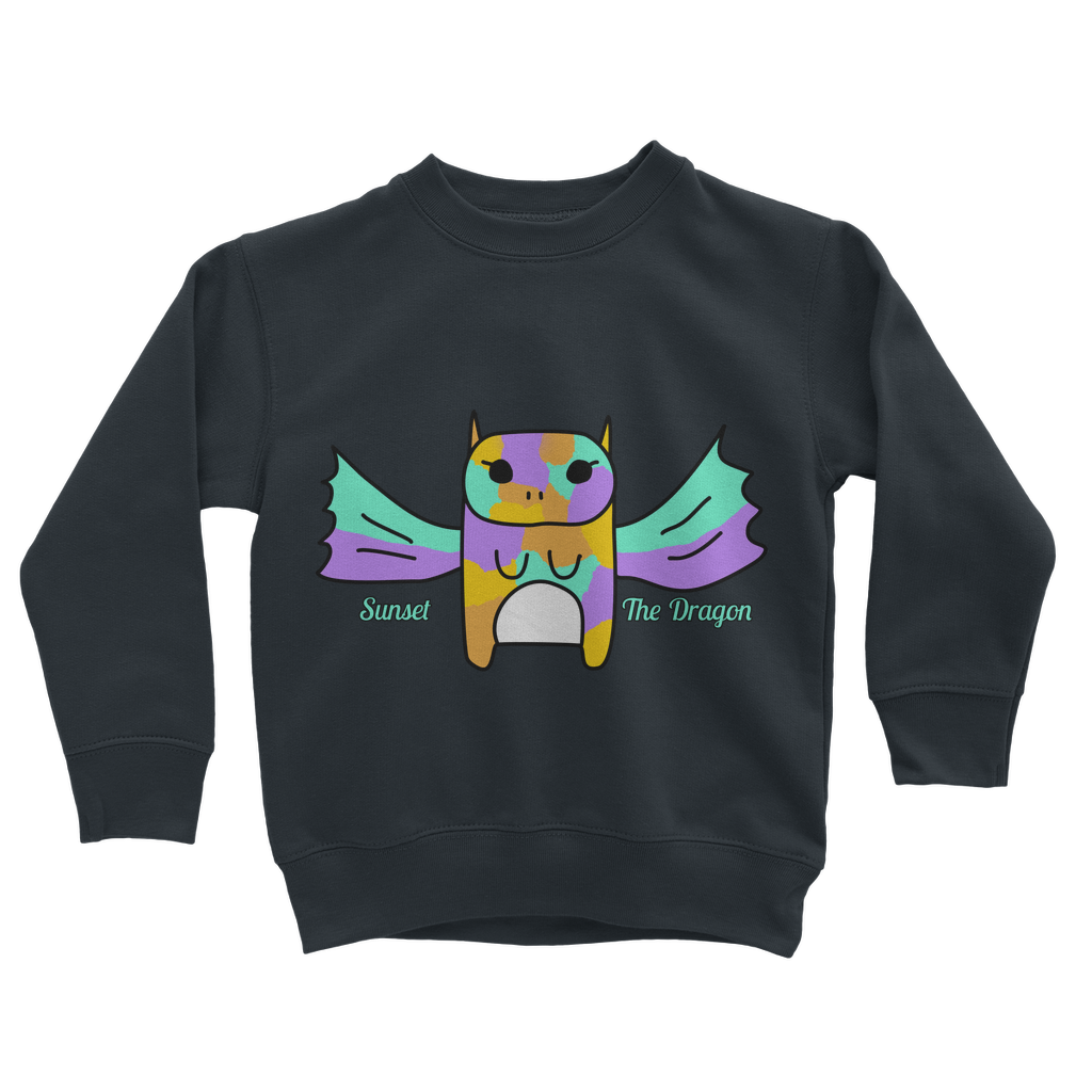 Sunset The Dragon - Classic Kids Sweatshirt