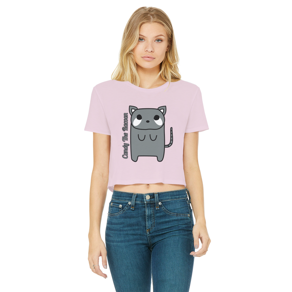 Candy The Racoon - Women's Cropped Top