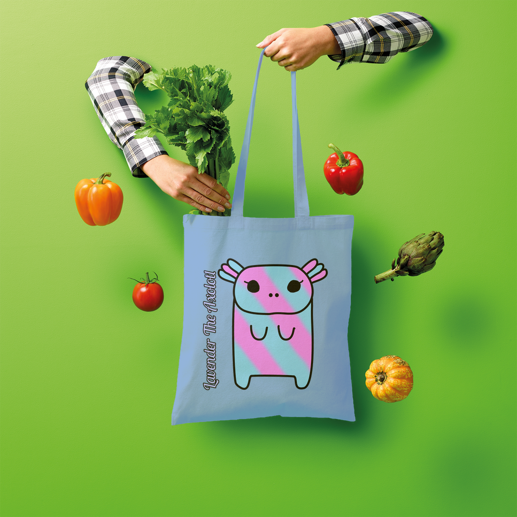 Lavender The Axolotl - Shopper Tote Bag