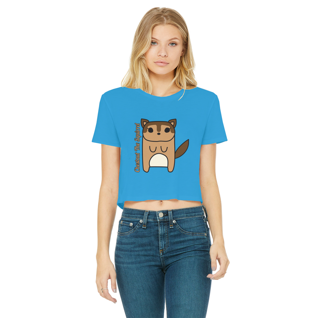 Chestnut The Squirrel - Women's Cropped Top