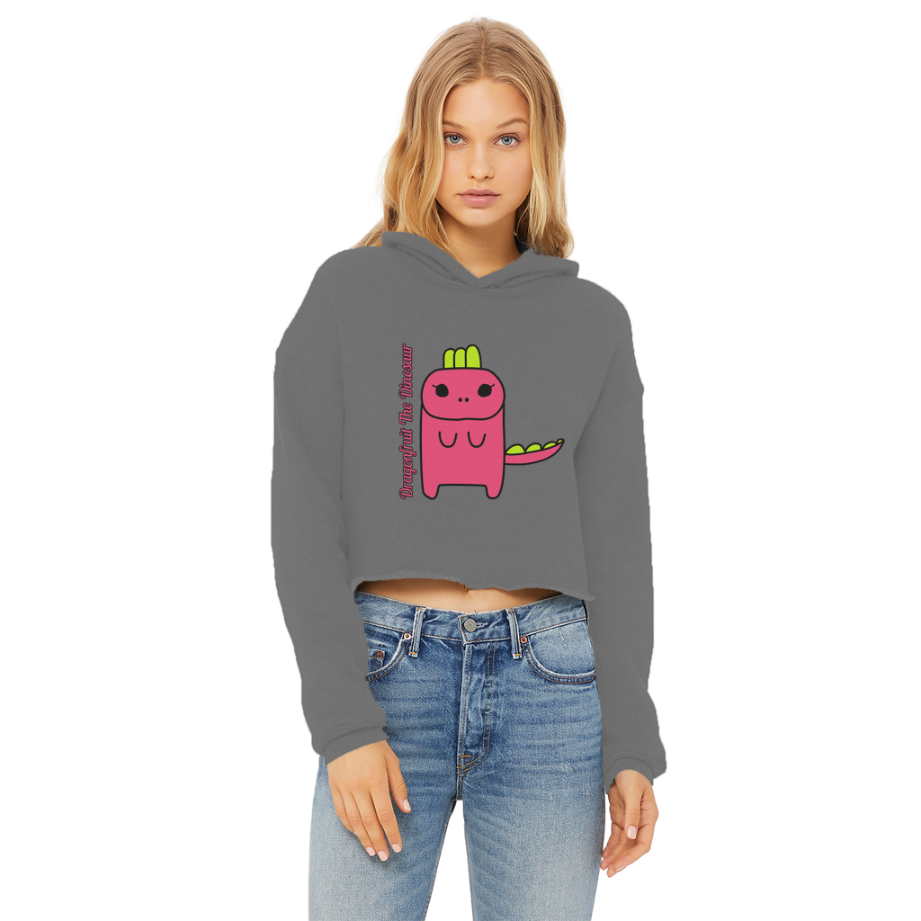 Dragonfruit The Dinosaur - Ladies Cropped Hoodie