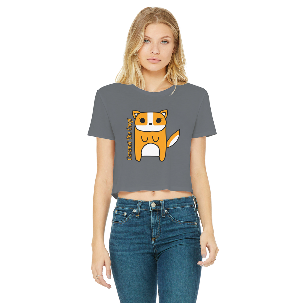 Caramel The Corgi - Women's Cropped Top