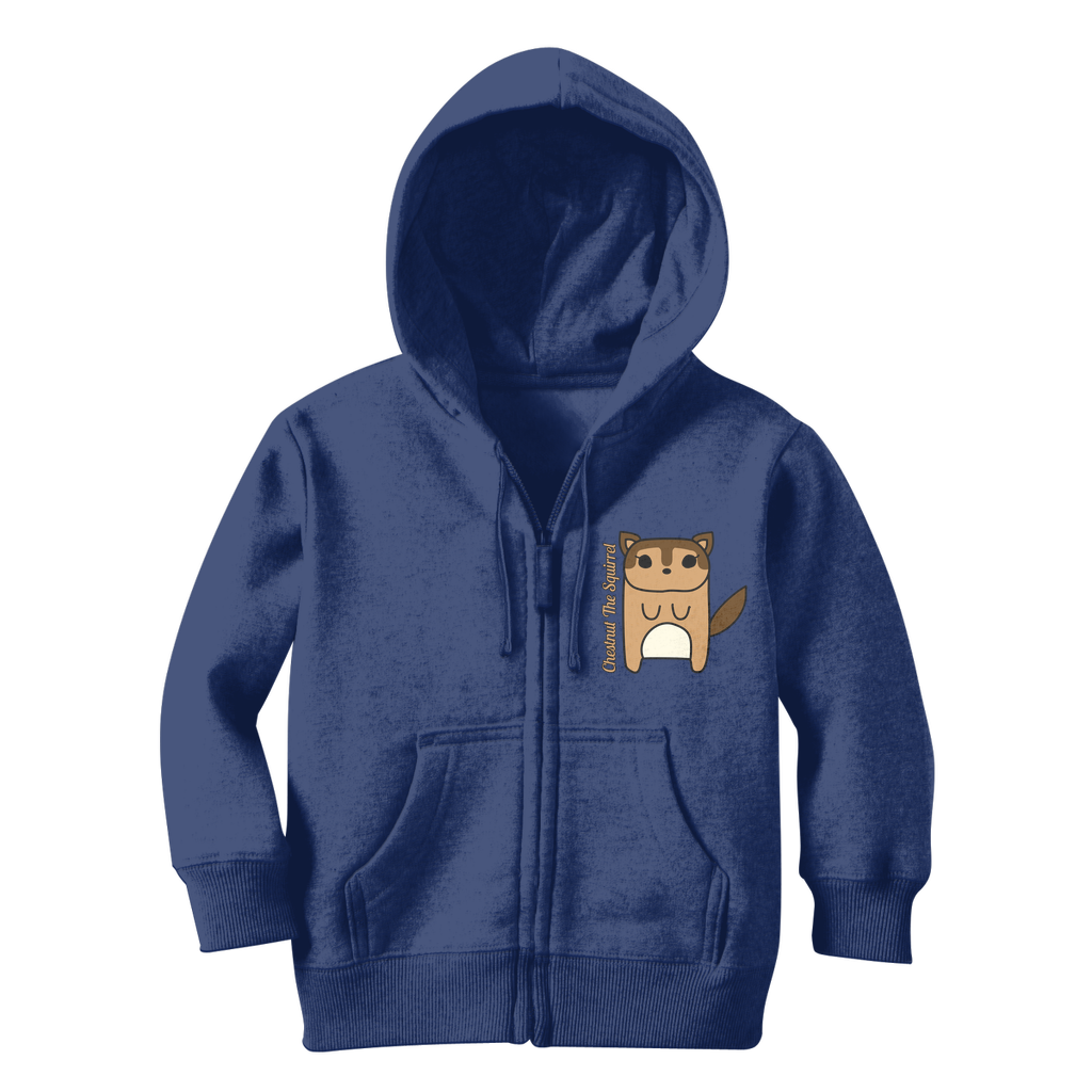 Chestnut The Squirrel - Classic Kids Zip Hoodie