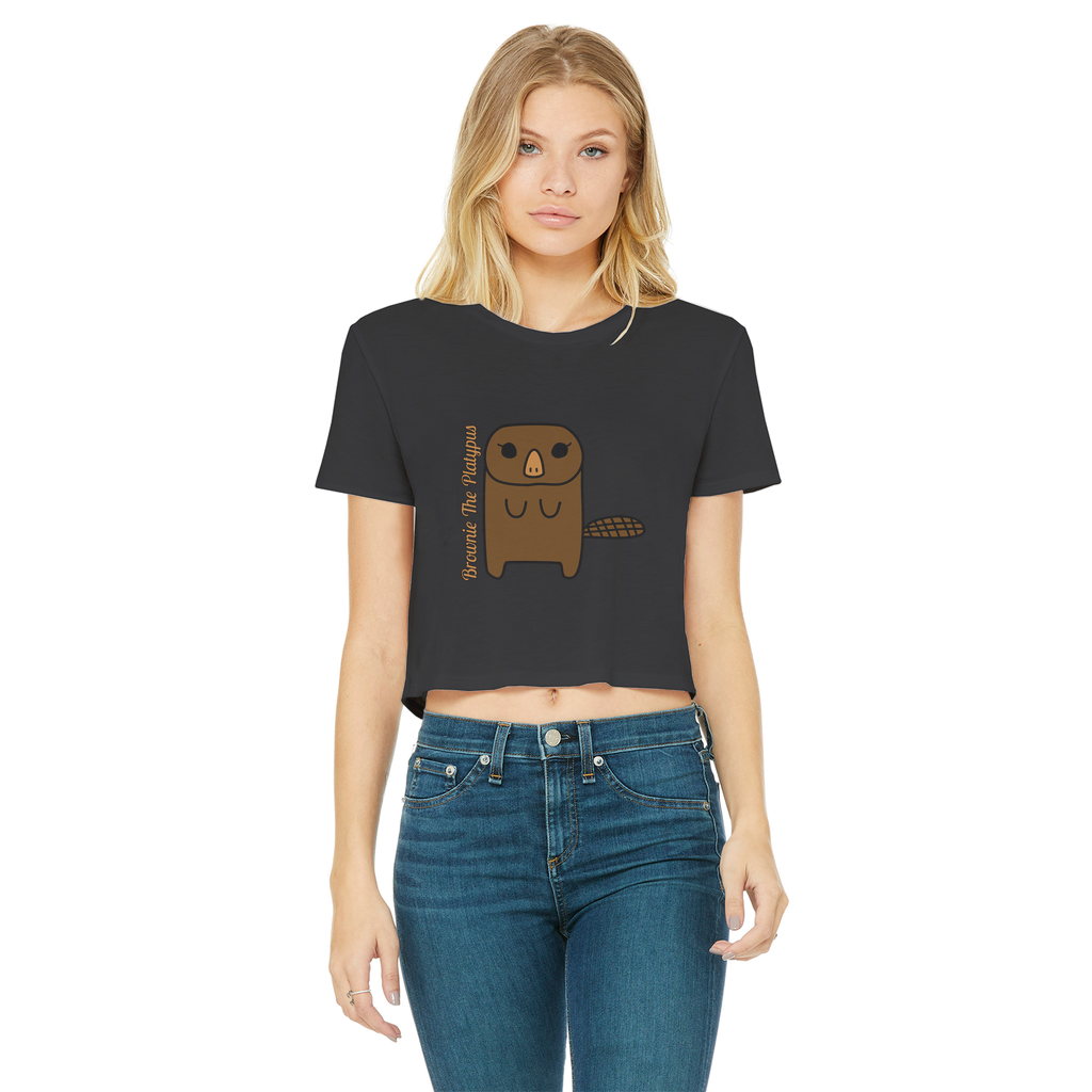 Brownie The Platypus - Women's Cropped Top