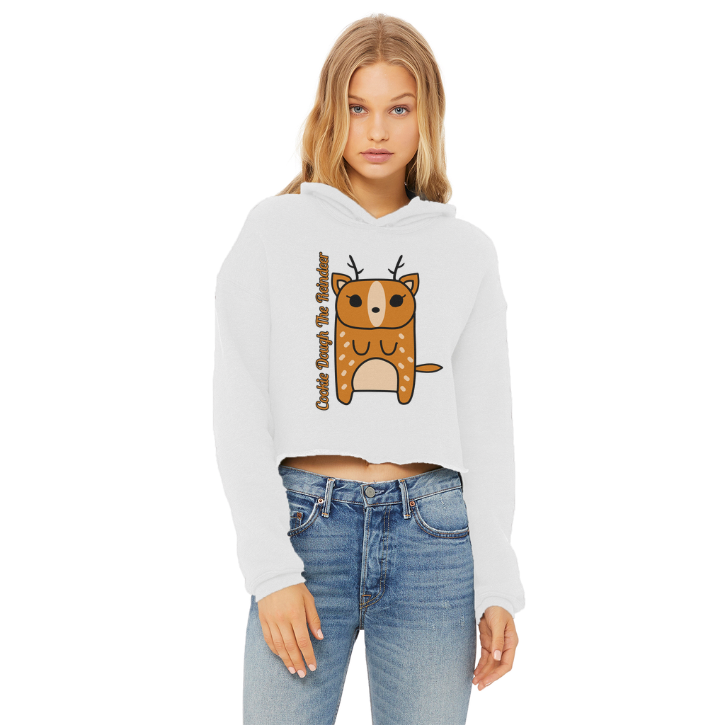 Cookie Dough The Reindeer - Ladies Cropped Hoodie