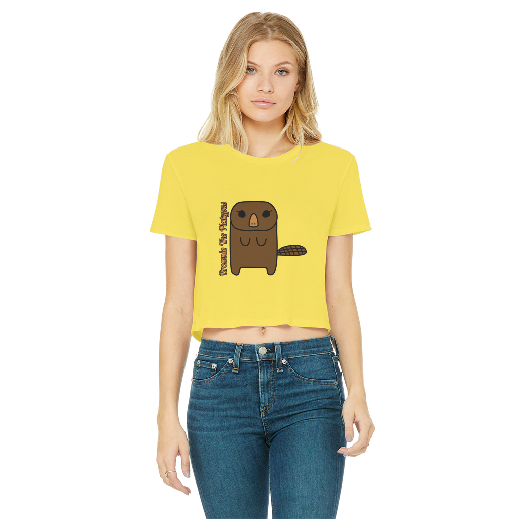 Brownie The Platypus - Women's Cropped Top