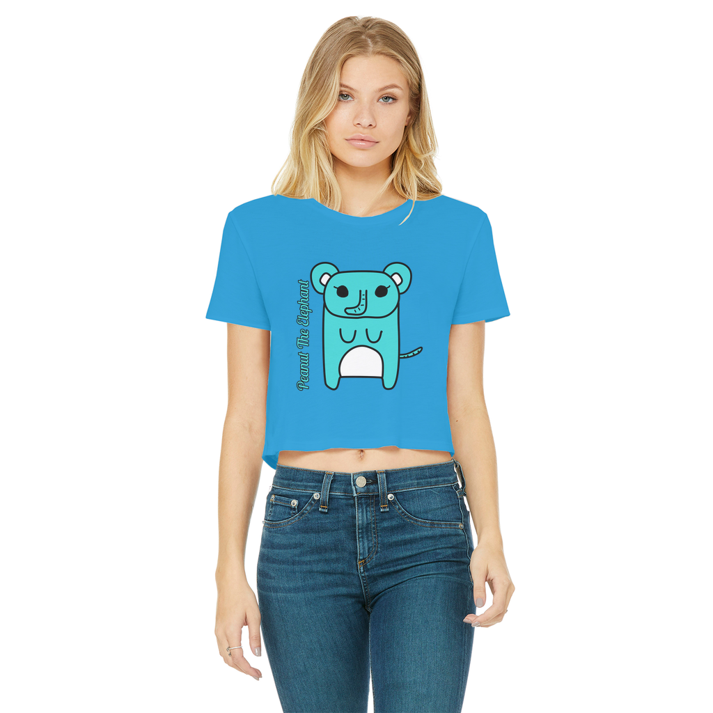 Peanut The Elephant - Women's Cropped Top