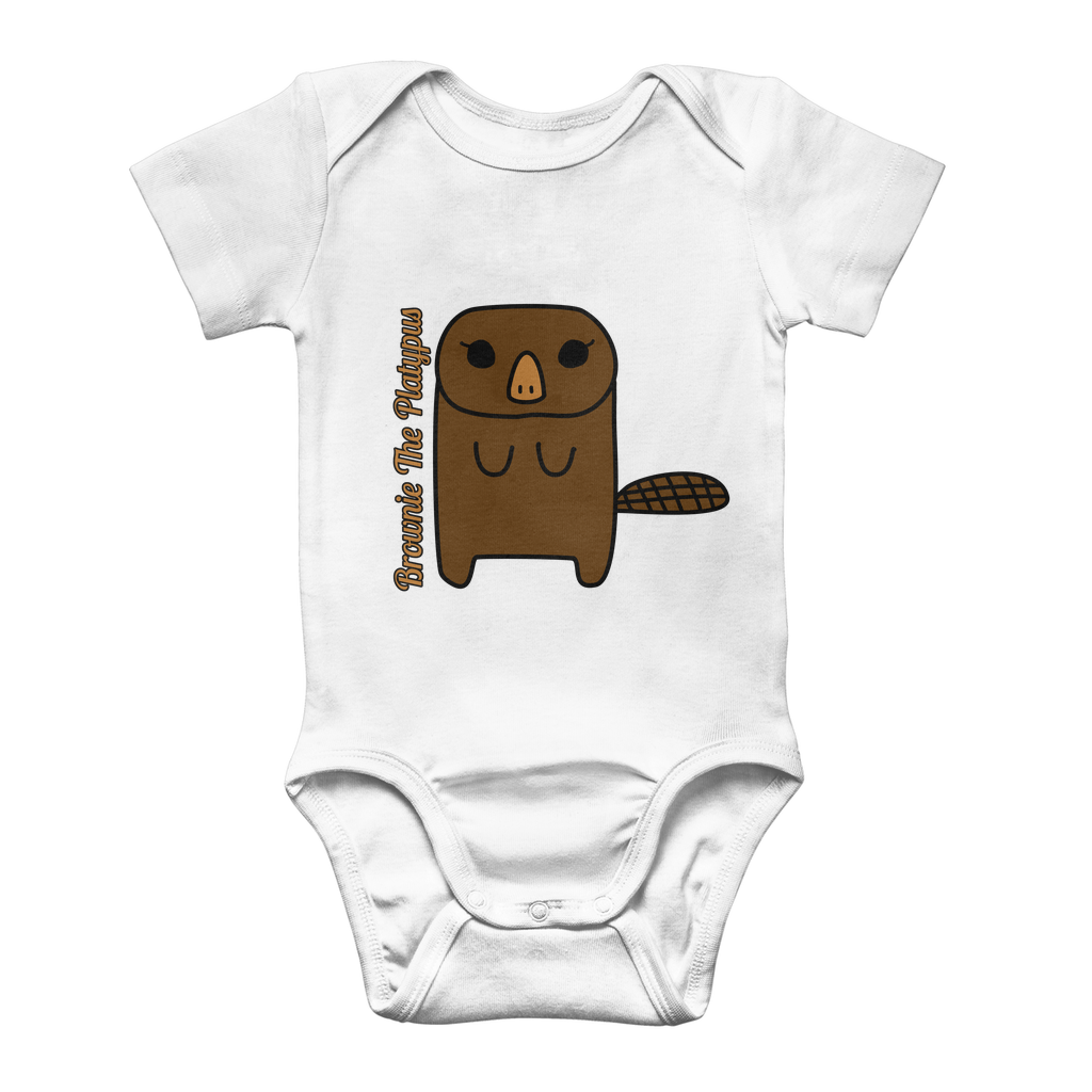 Brownie The Platypus - Classic Baby Bodysuit