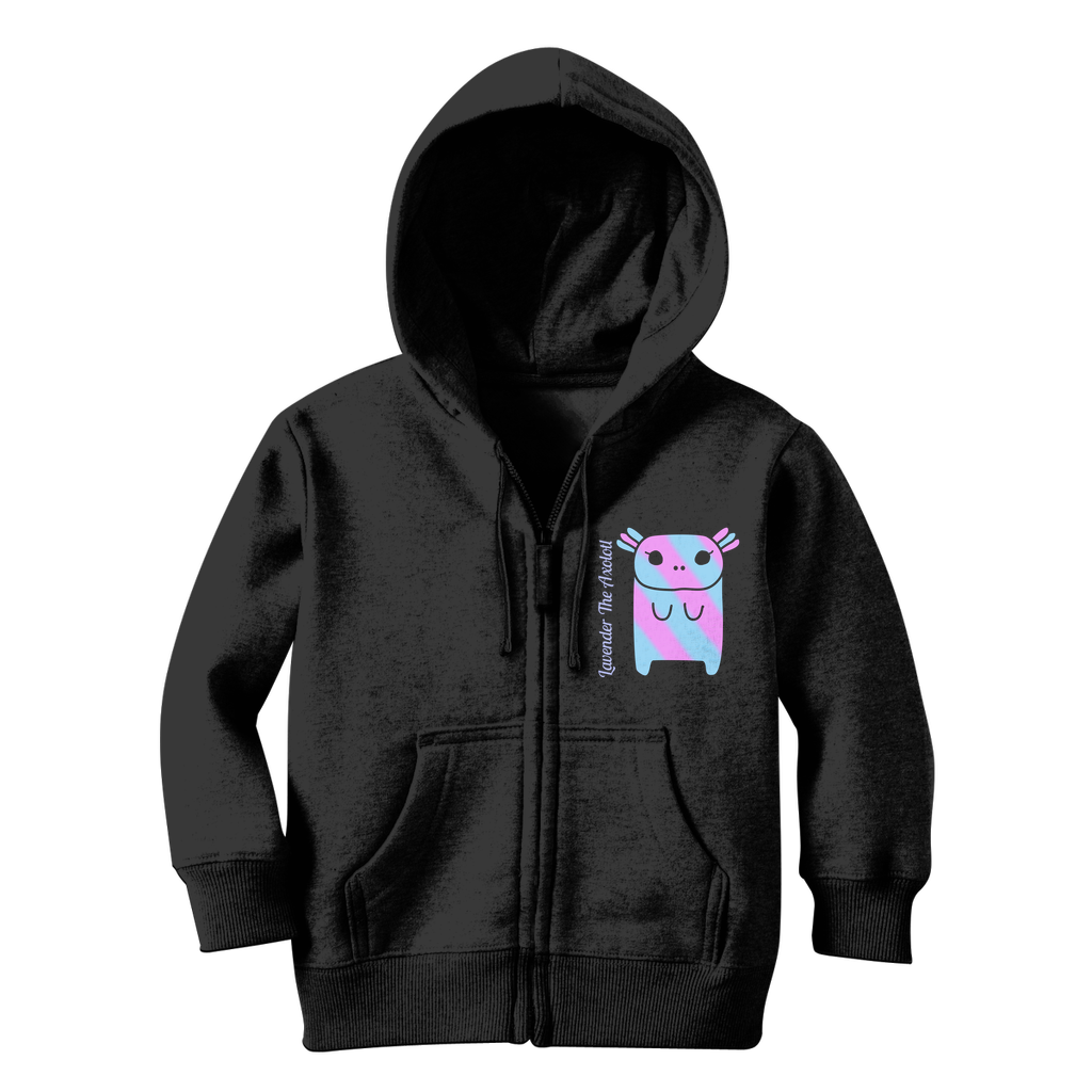 Lavender The Axolotl - Classic Kids Zip Hoodie