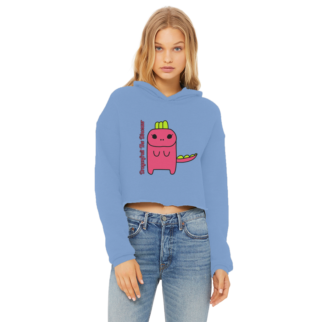 Dragonfruit The Dinosaur - Ladies Cropped Hoodie