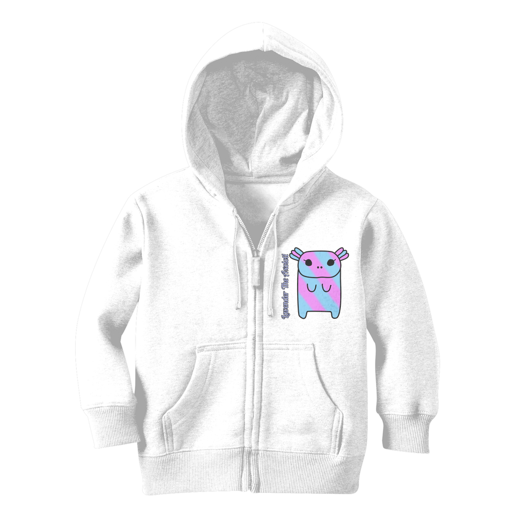 Lavender The Axolotl - Classic Kids Zip Hoodie