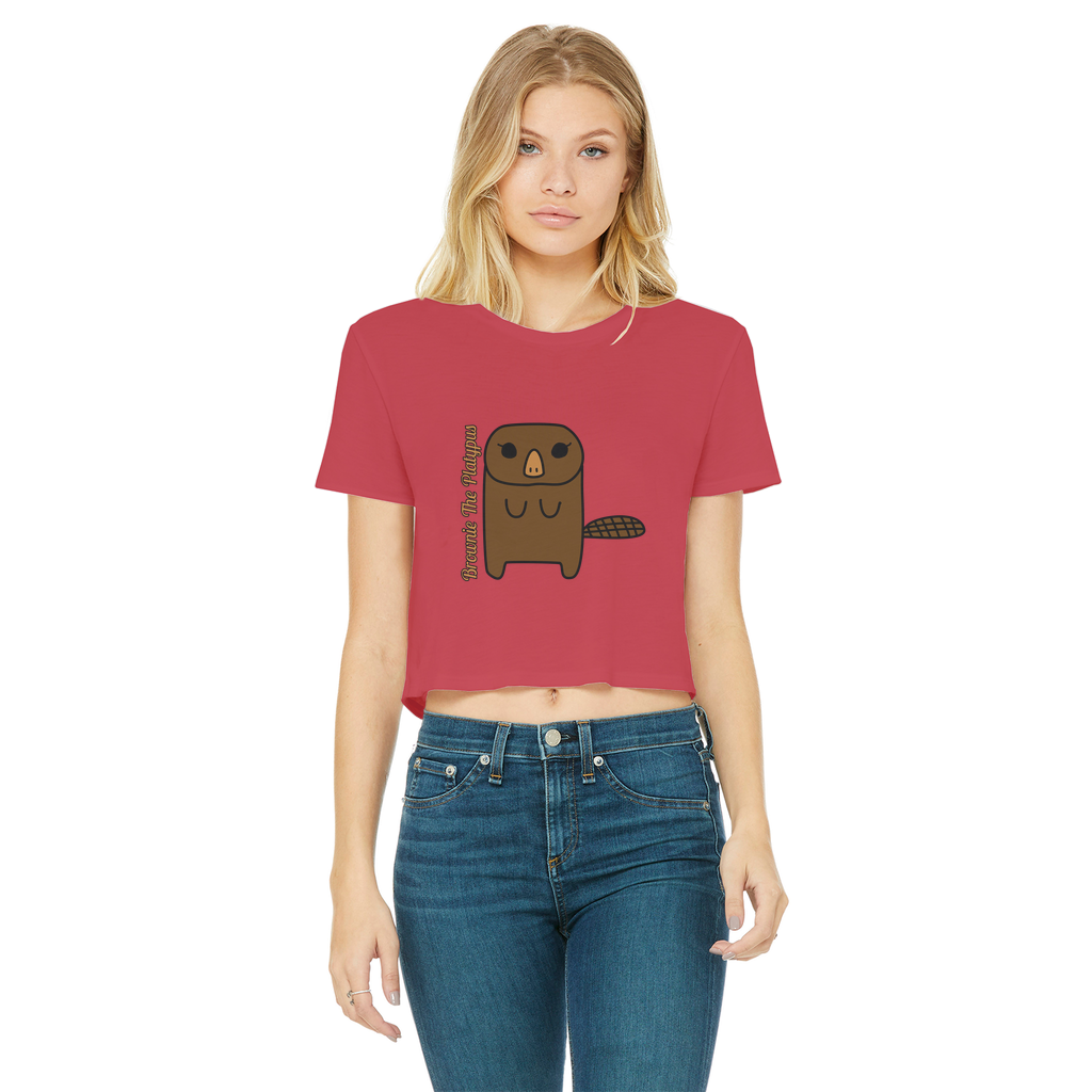 Brownie The Platypus - Women's Cropped Top