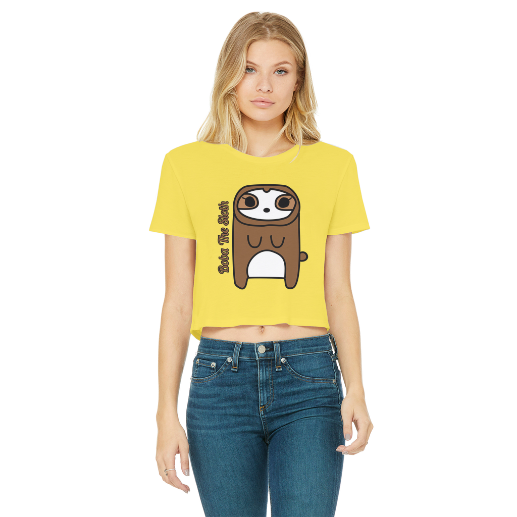 Boba The Sloth - Women's Cropped Top