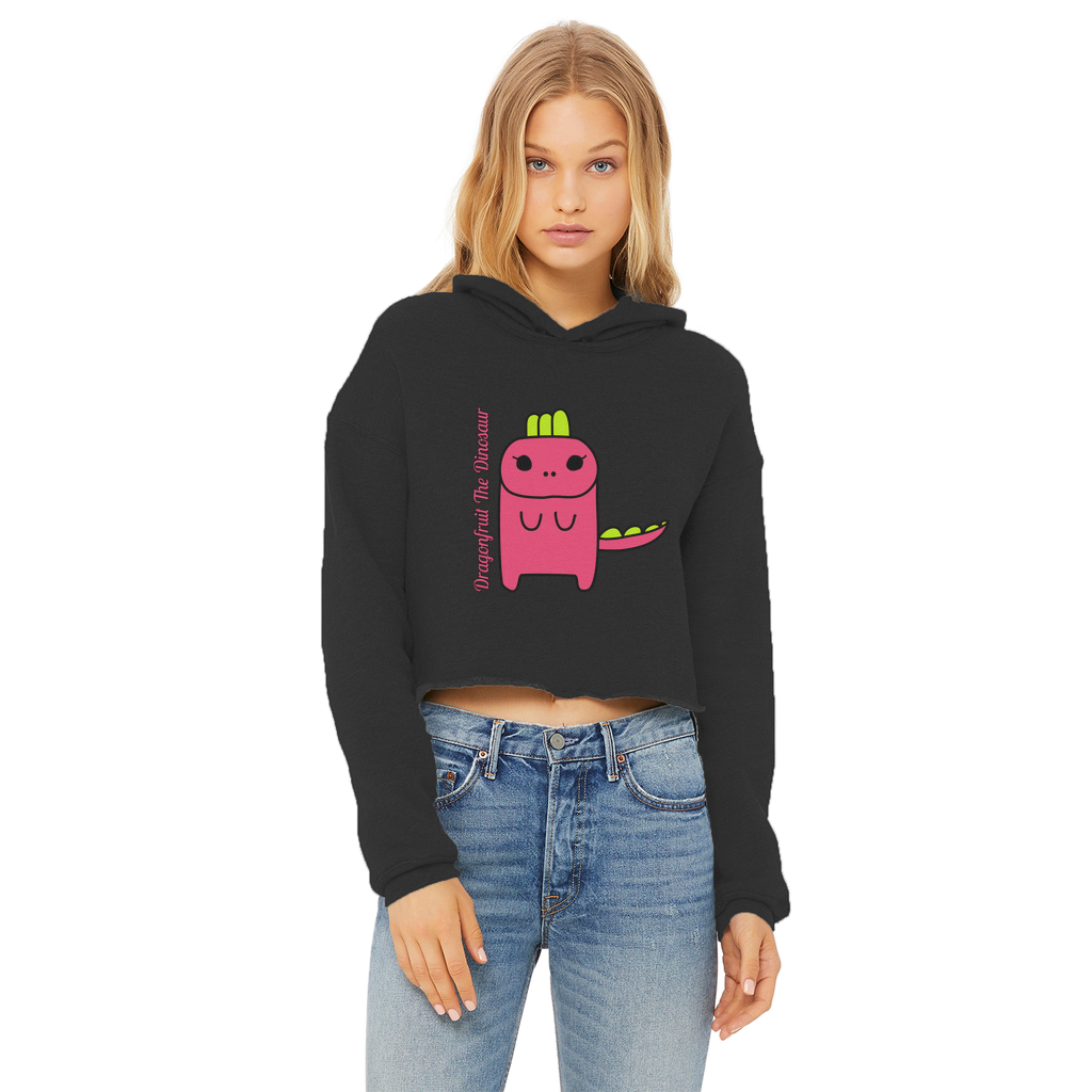 Dragonfruit The Dinosaur - Ladies Cropped Hoodie