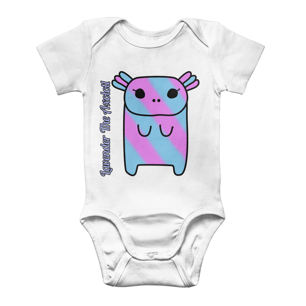 Lavender The Axolotl - Classic Baby Bodysuit