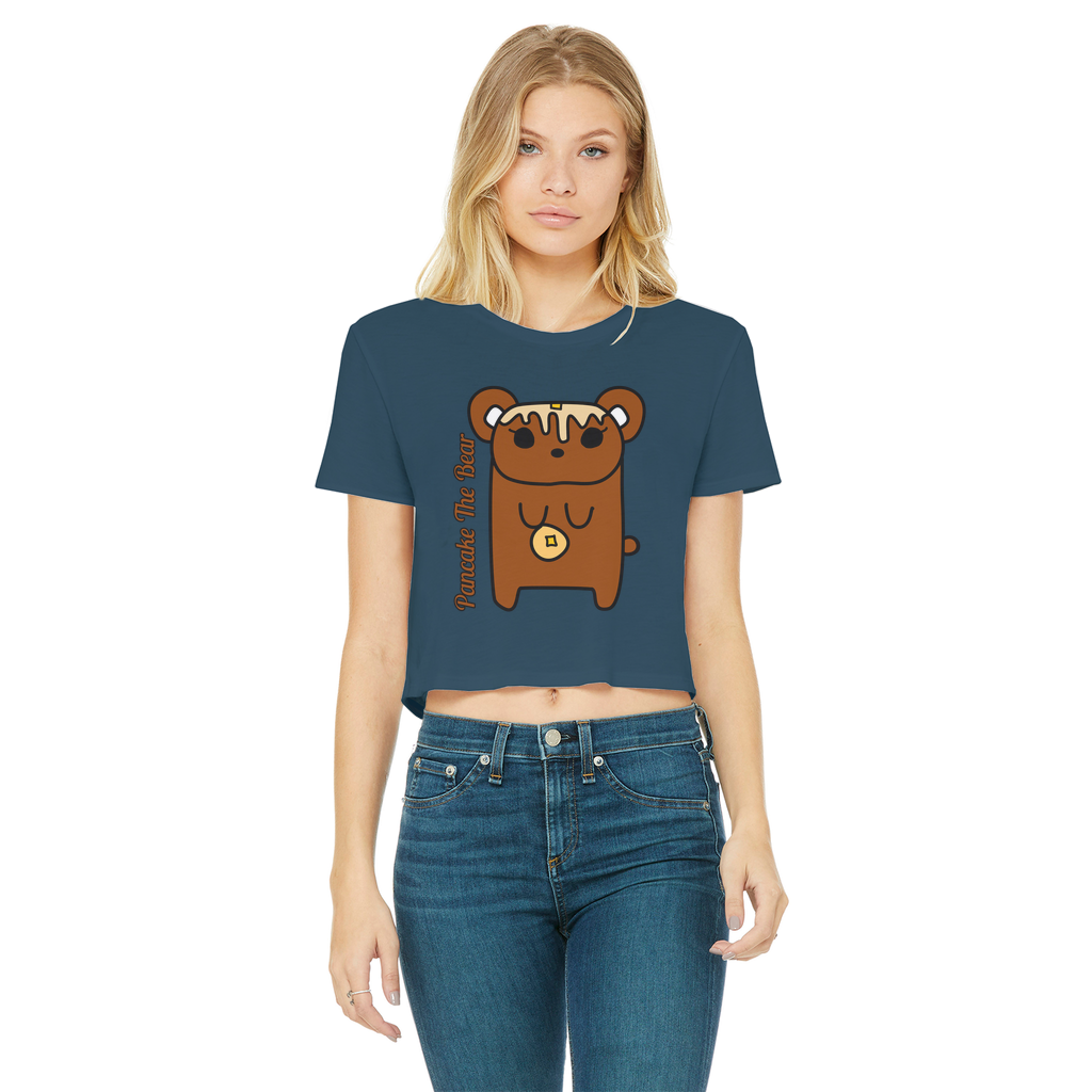 Pancake The Bear - Women's Cropped Top