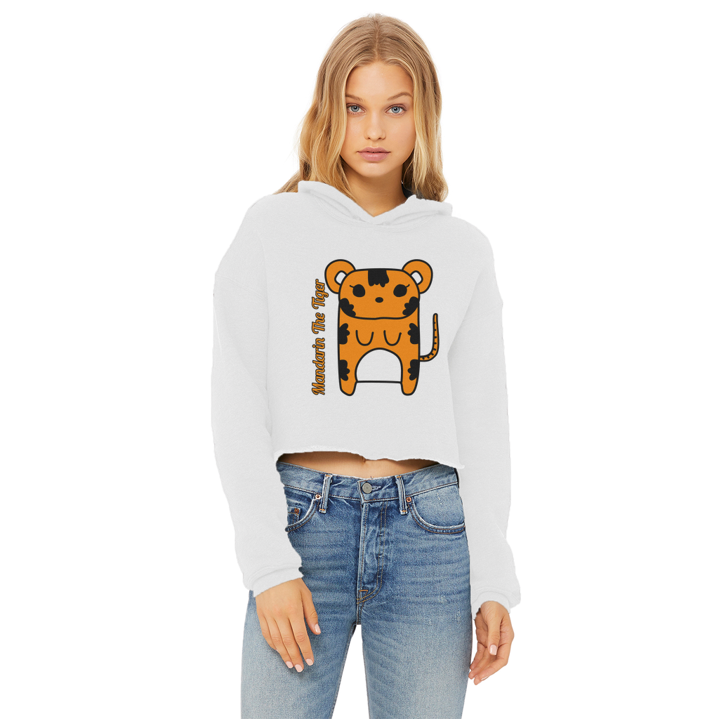 Mandarin The Tiger - Ladies Cropped Hoodie