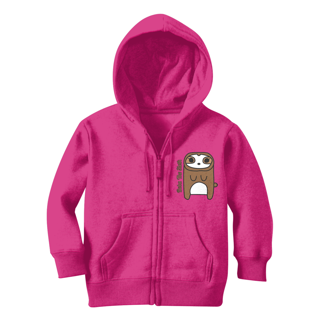 Boba The Sloth - Classic Kids Zip Hoodie