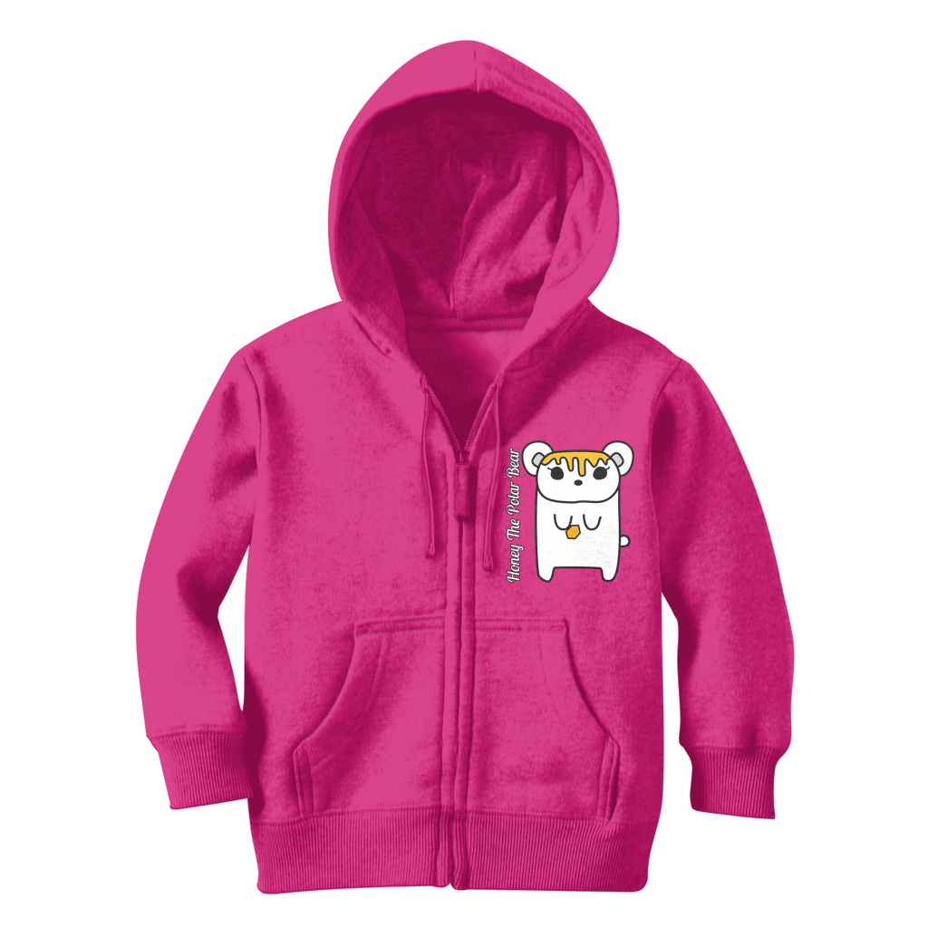 Honey The Polar Bear - Classic Kids Zip Hoodie