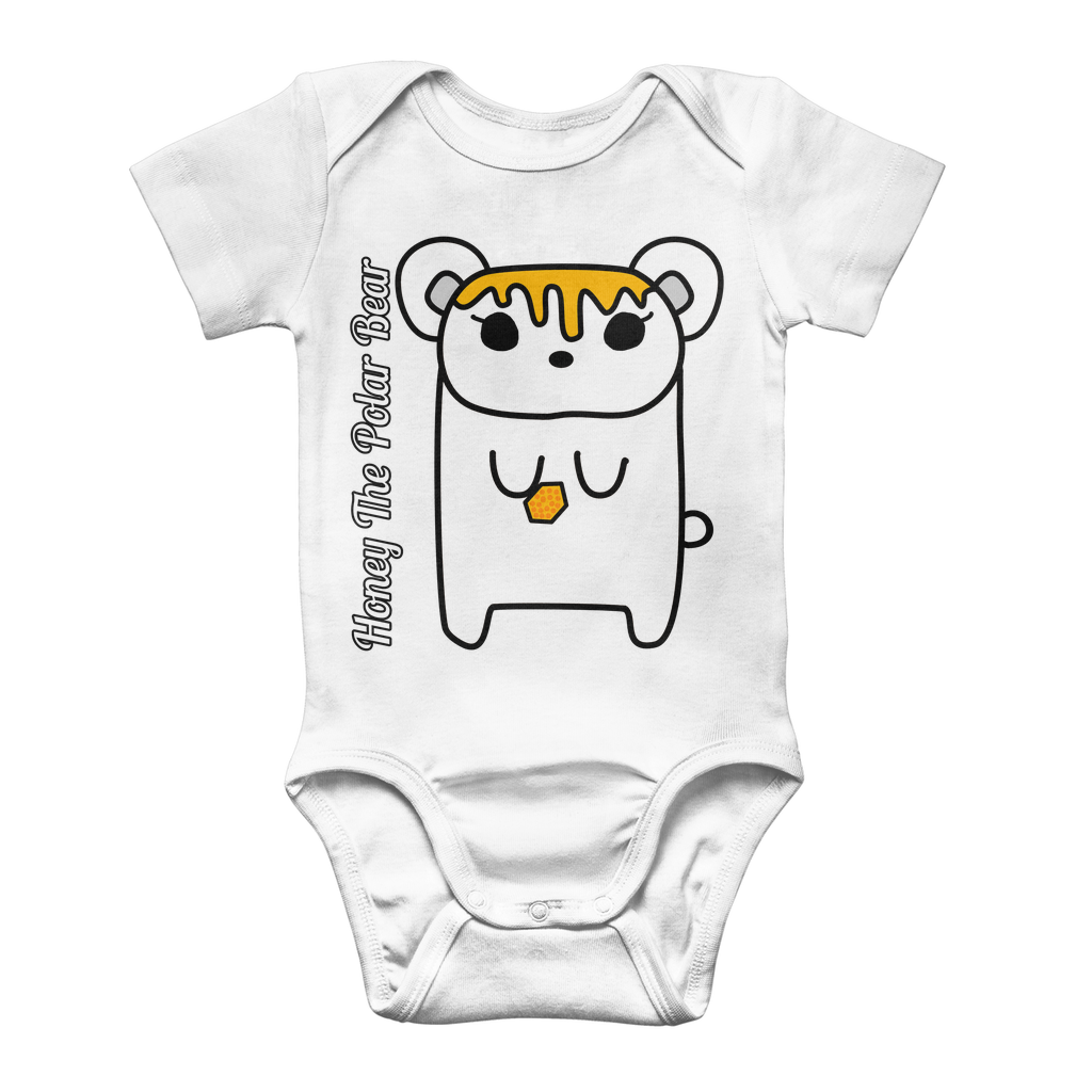 Honey The Polar Bear - Classic Baby Bodysuit