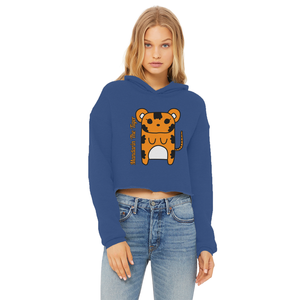 Mandarin The Tiger - Ladies Cropped Hoodie