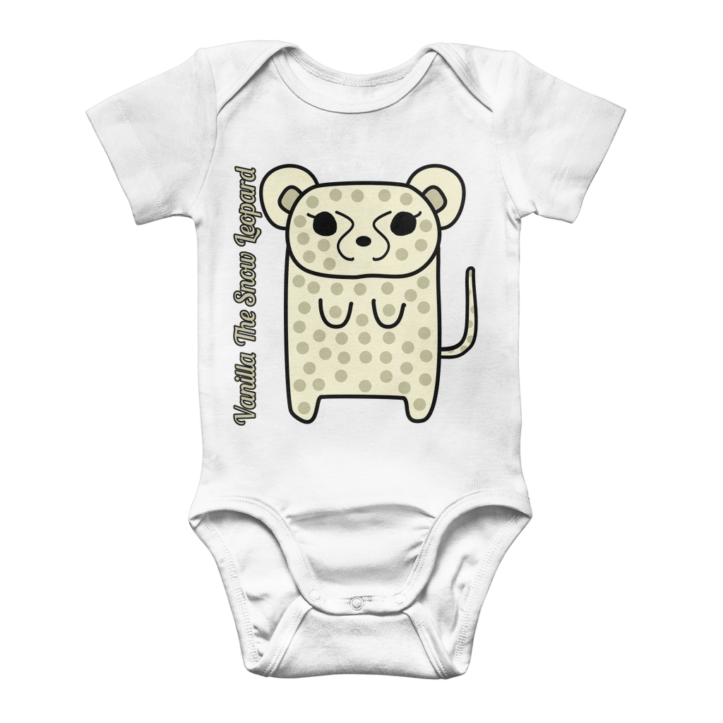 Vanilla The Snow Leopard - Classic Baby Bodysuit