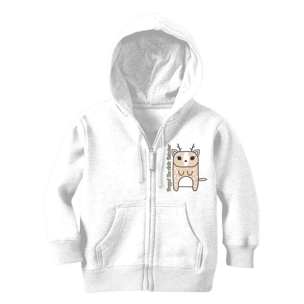 Frappé The Artic Reindeer - Classic Kids Zip Hoodie