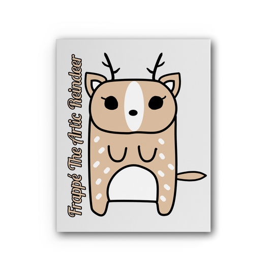 Frappé The Artic Reindeer - Premium Stretched Canvas