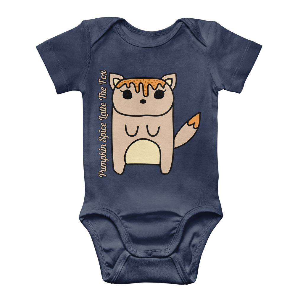 Pumpkin Spice Latte The Fox - Classic Baby Bodysuit