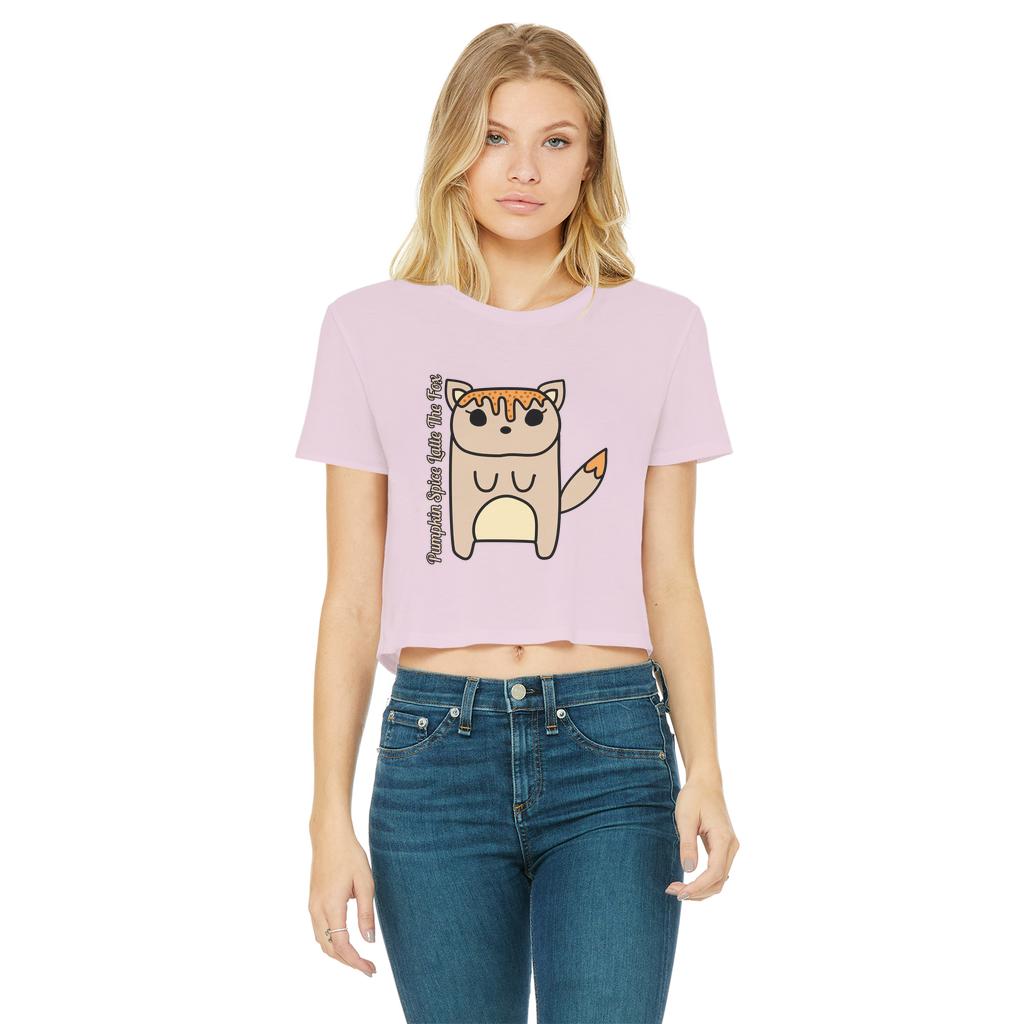 Pumpkin Spice Latte The Fox - Women's Cropped Top