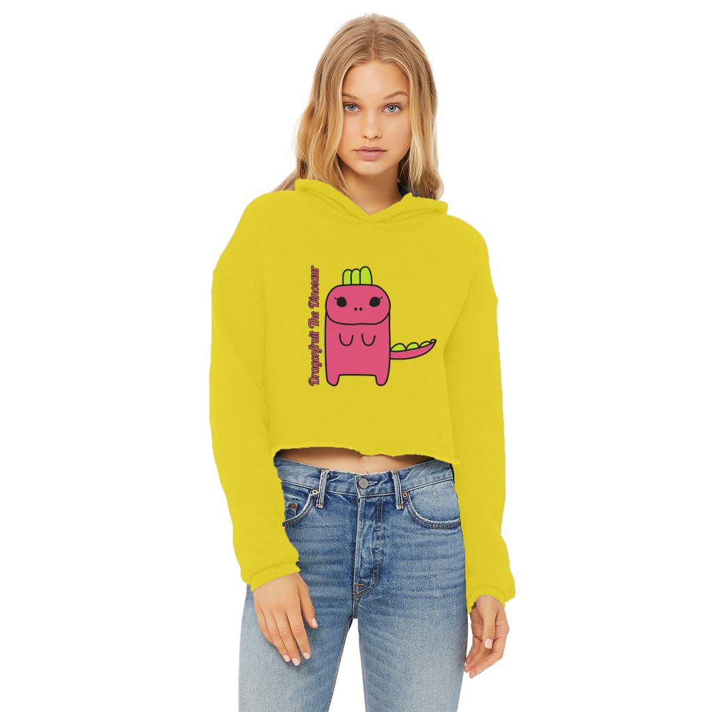 Dragonfruit The Dinosaur - Ladies Cropped Hoodie