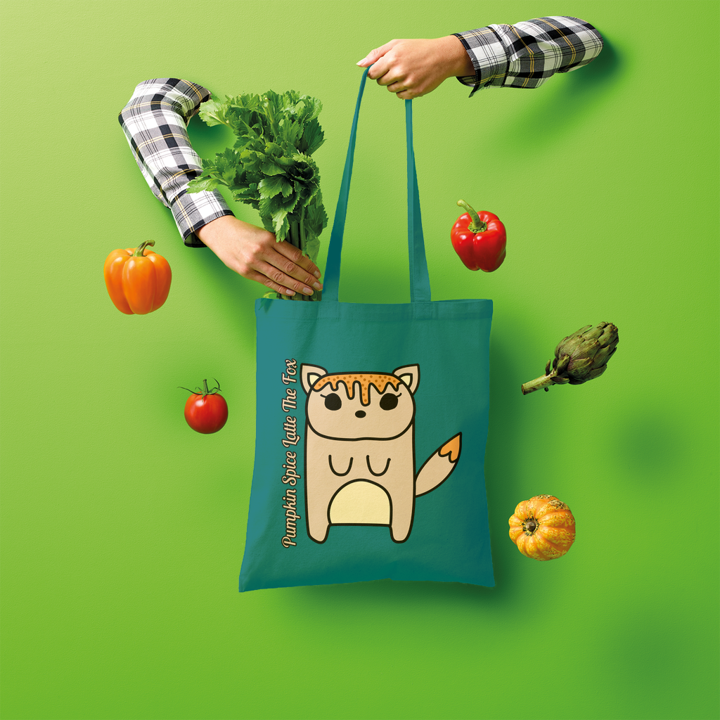 Pumpkin Spice Latte The Fox - Shopper Tote Bag