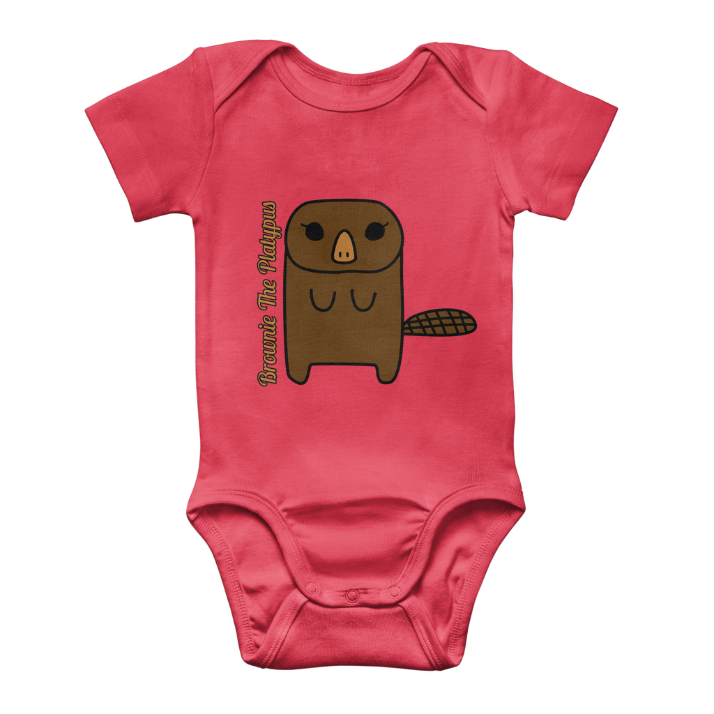 Brownie The Platypus - Classic Baby Bodysuit