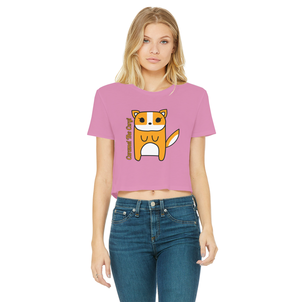 Caramel The Corgi - Women's Cropped Top