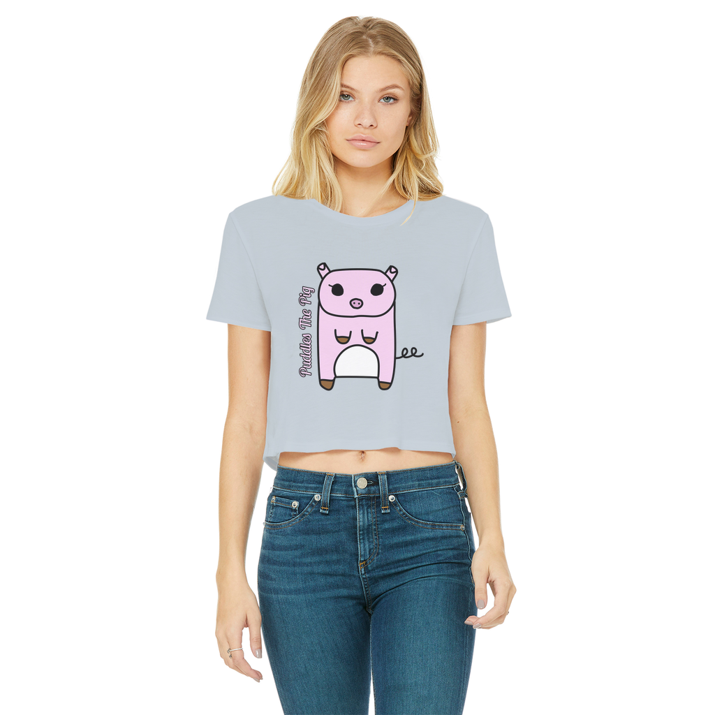 Puddles The Pig - Women's Cropped Top