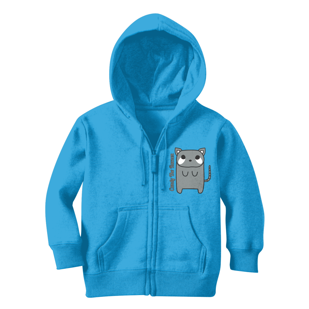 Candy The Racoon - Classic Kids Zip Hoodie