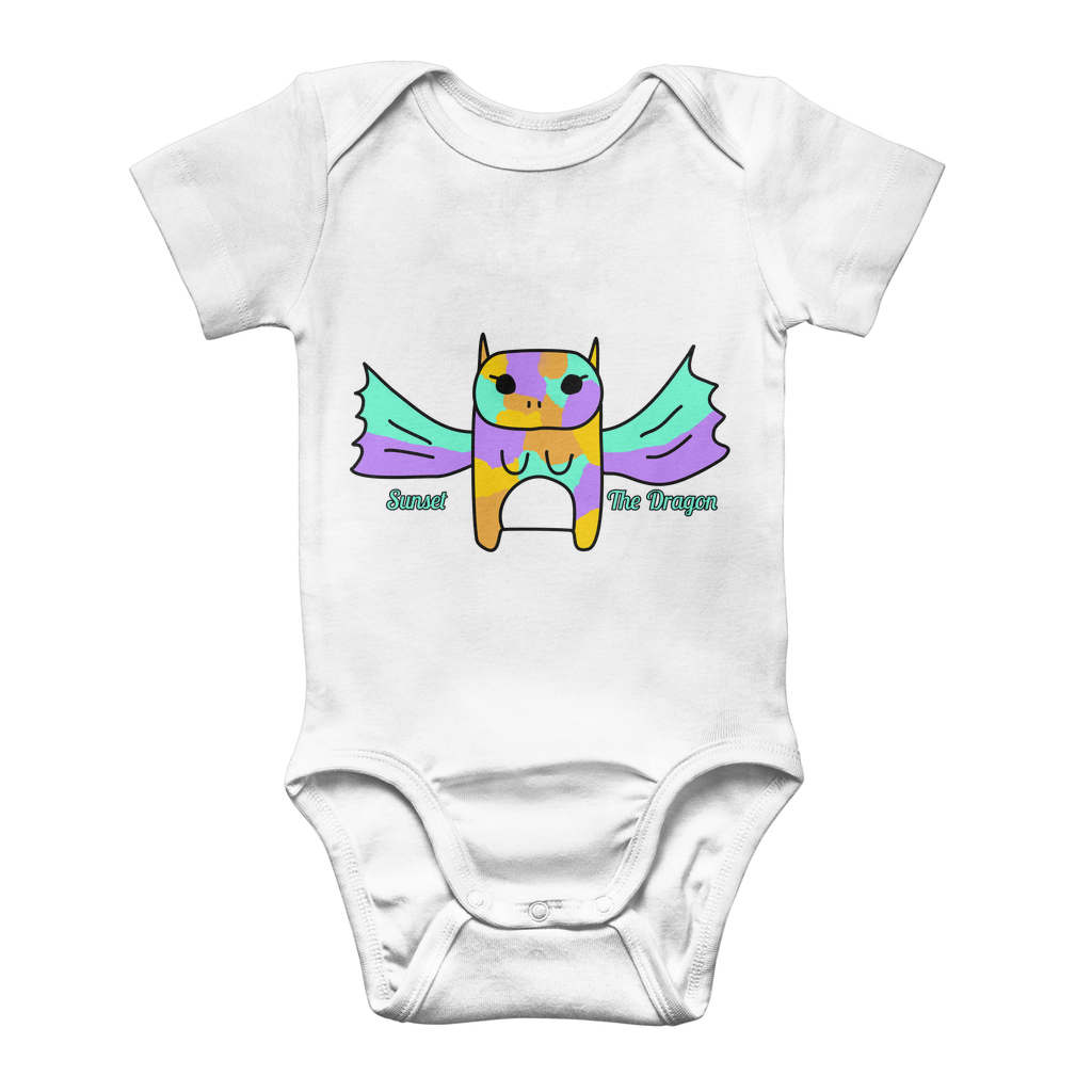 Sunset The Dragon - Classic Baby Bodysuit