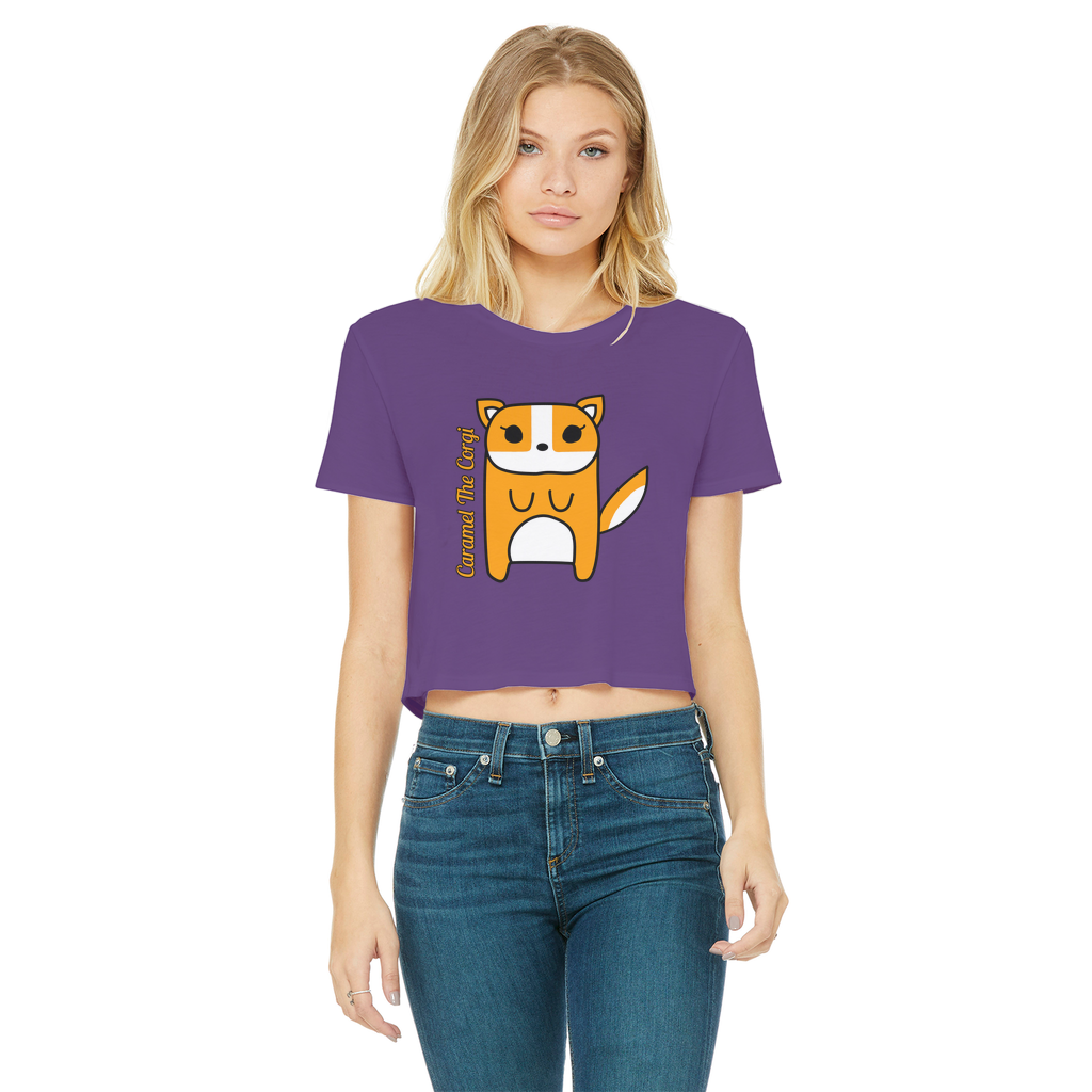 Caramel The Corgi - Women's Cropped Top