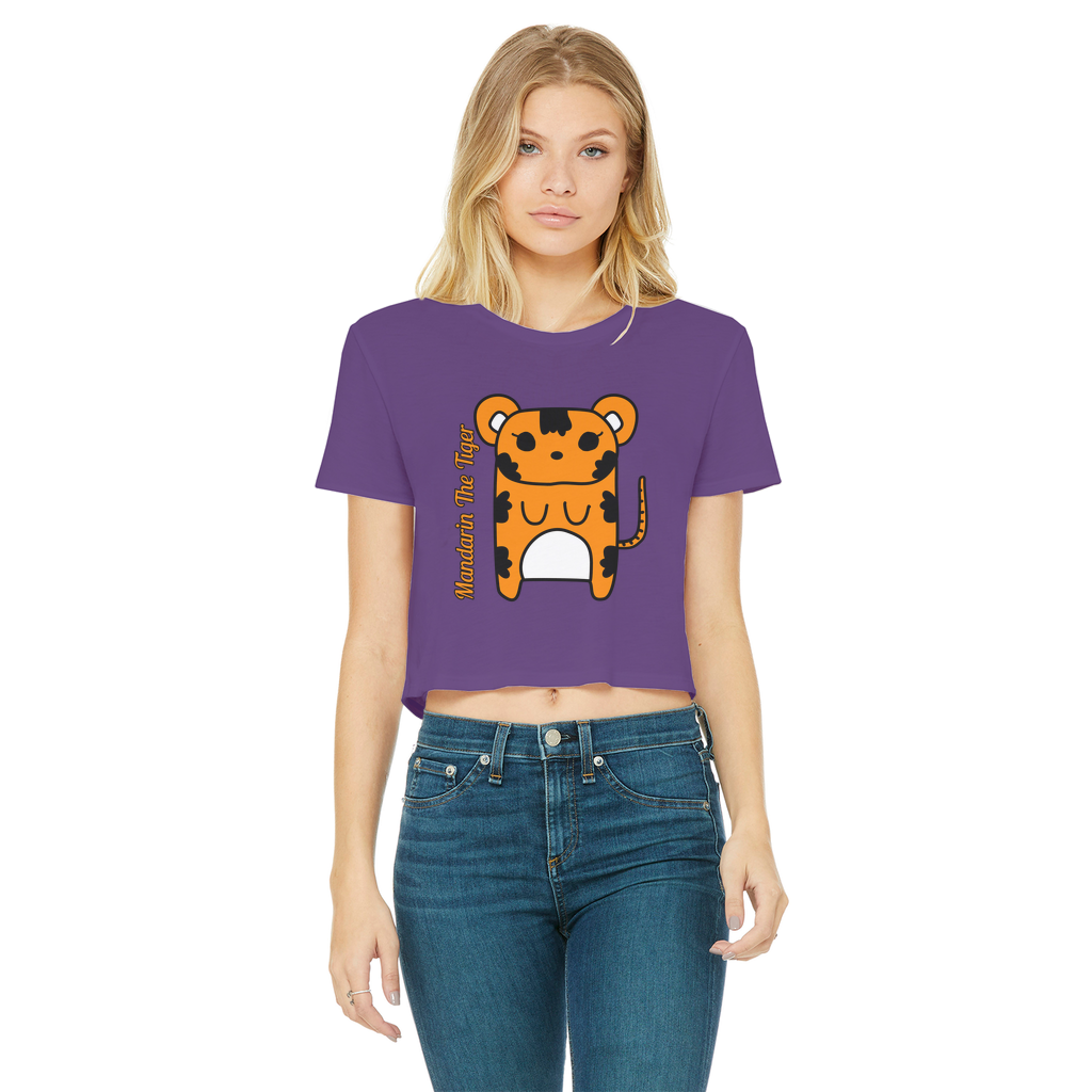 Mandarin The Tiger - Women's Cropped Top