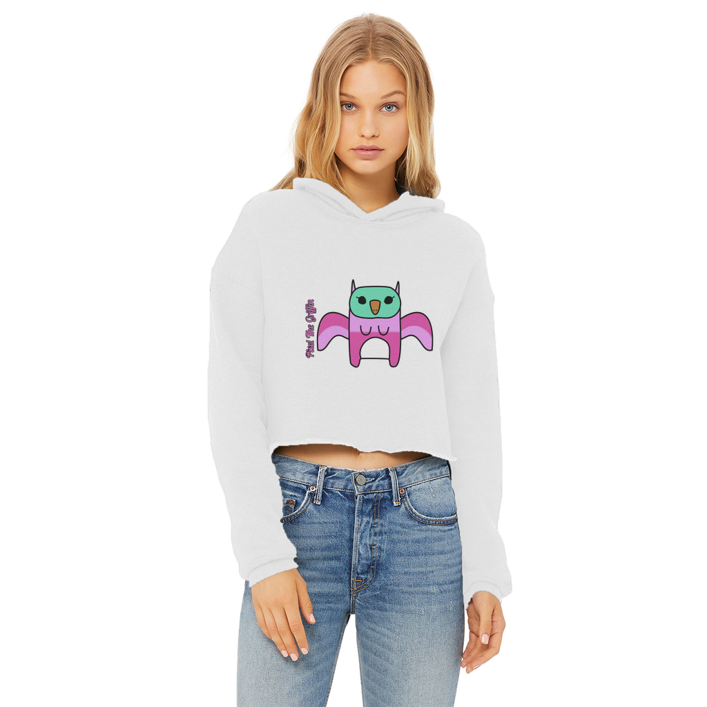 Pixel The Griffin - Ladies Cropped Hoodie