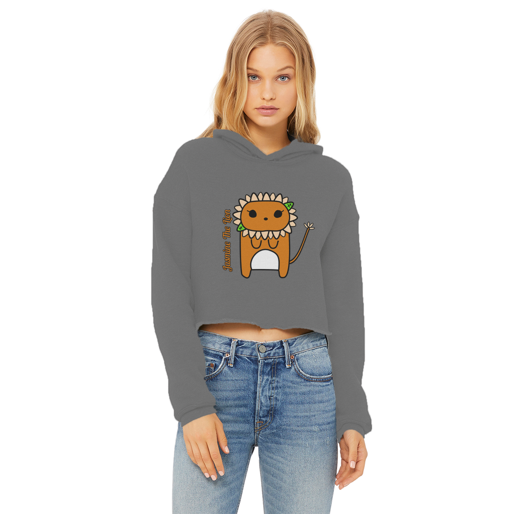 Jasmine The Lion - Ladies Cropped Hoodie