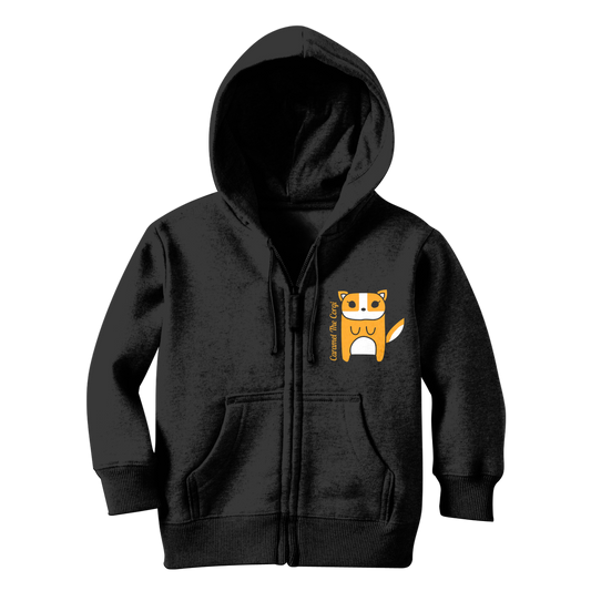 Caramel The Corgi - Classic Kids Zip Hoodie