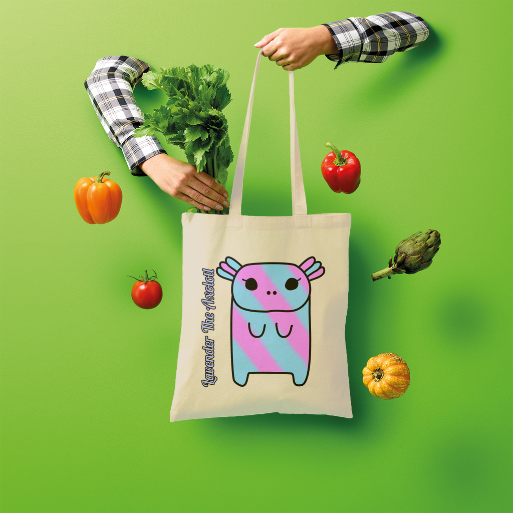 Lavender The Axolotl - Shopper Tote Bag