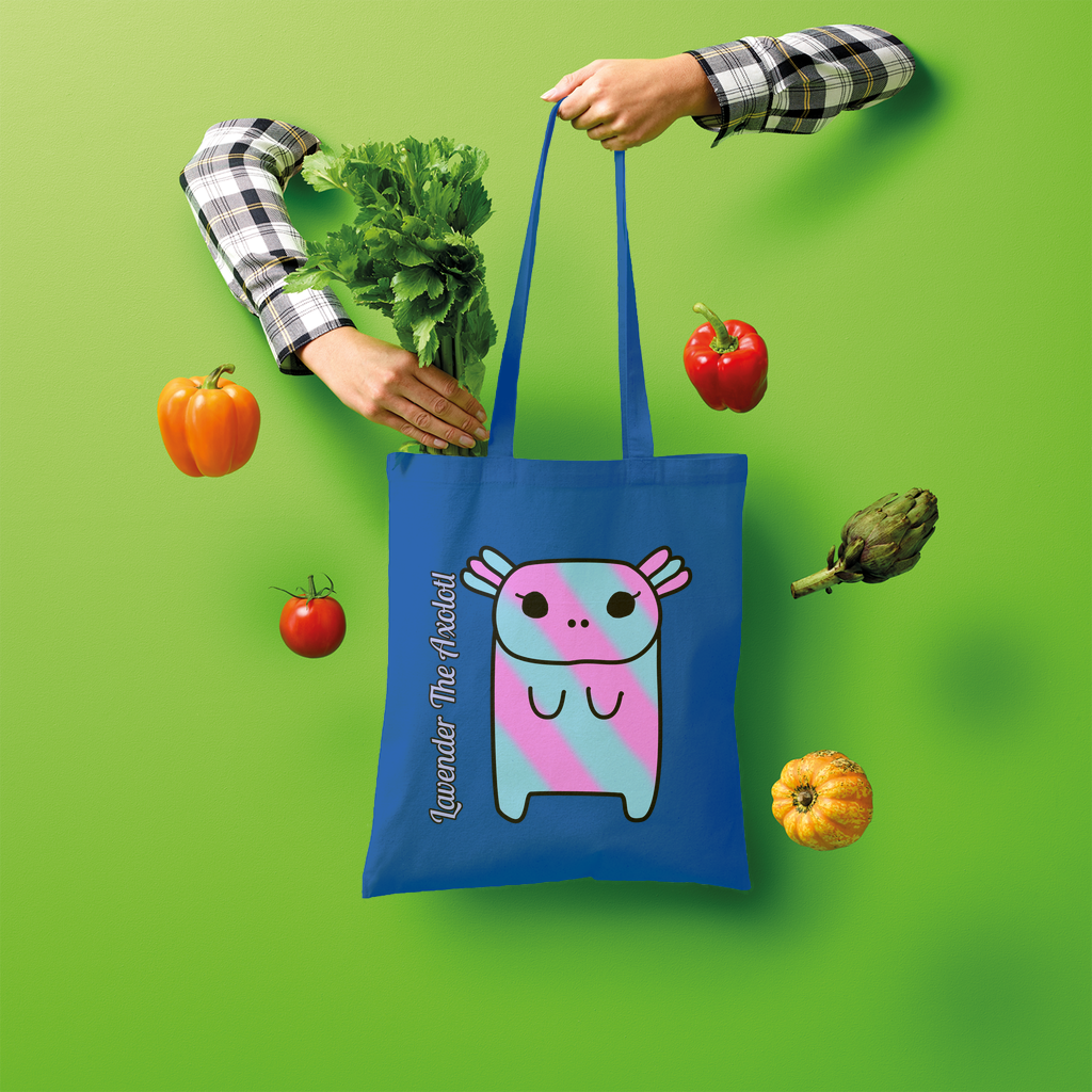 Lavender The Axolotl - Shopper Tote Bag