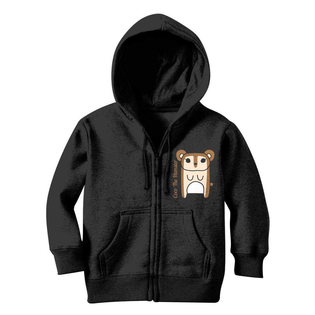 Coco The Hamster - Classic Kids Zip Hoodie