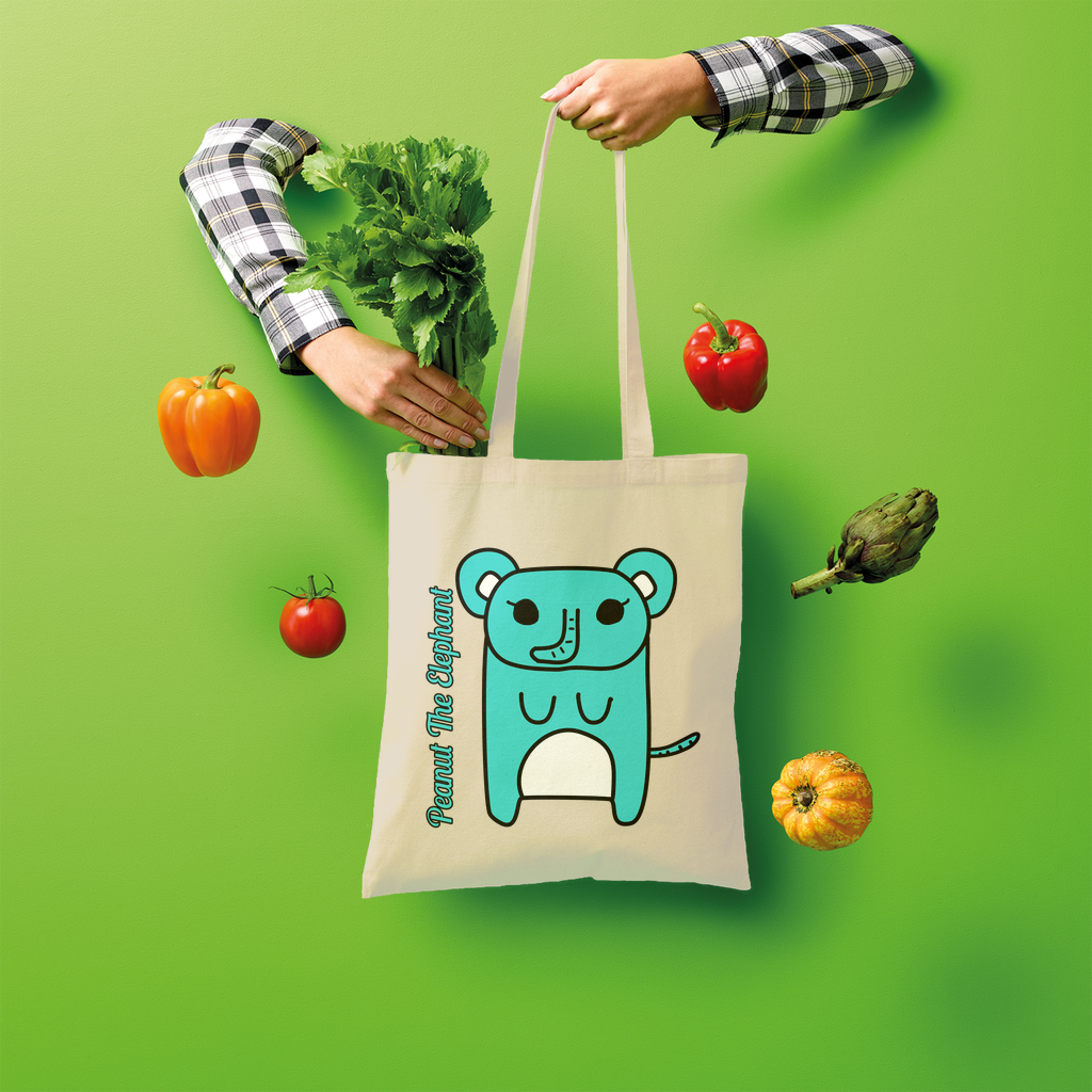 Peanut The Elephant - Shopper Tote Bag