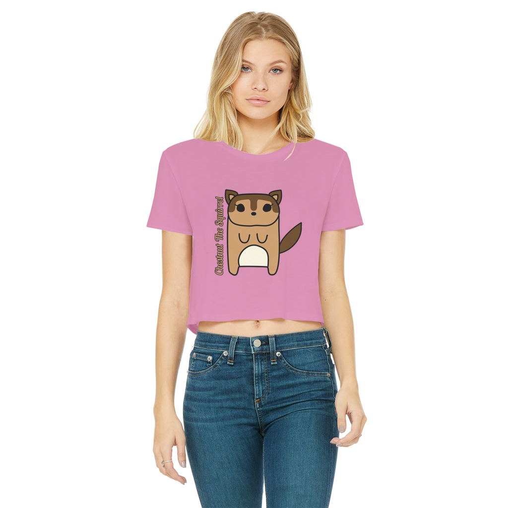 Chestnut The Squirrel - Women's Cropped Top