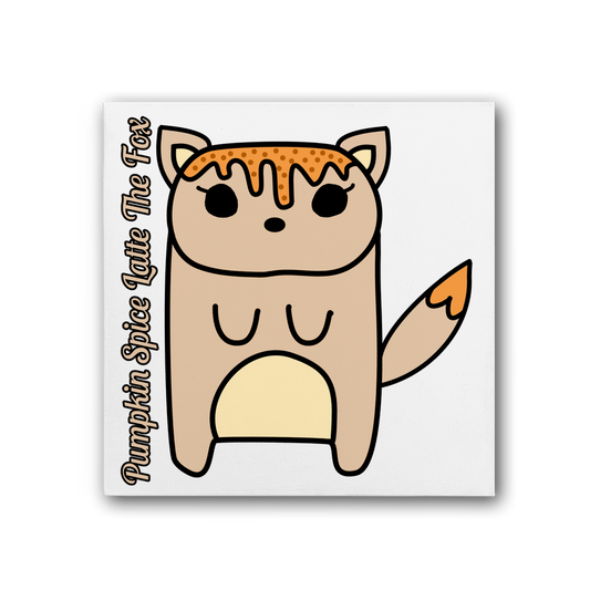 Pumpkin Spice Latte The Fox - Premium Stretched Canvas