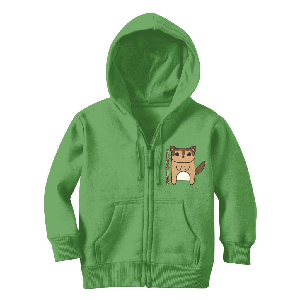 Chestnut The Squirrel - Classic Kids Zip Hoodie