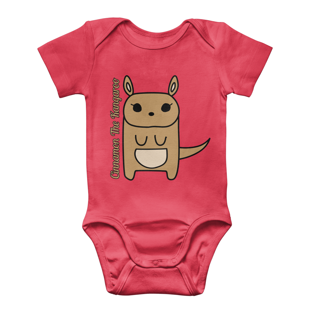 Cinnamon The Kangaroo - Classic Baby Bodysuit